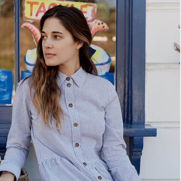 SOLD EUC Christy Dawn Yivee Dress in Ember Stripe Sz M - Picture 2 of 8